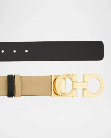 Ferragamo Mediterranean Gancini Leather Skinny Belt | Thumbnail 4 Ferragamo Mediterranean Gancini Leather Skinny Belt | Thumbnail 4