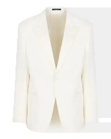 Emporio Armani Men's Textured Solid Dinner Jacket | Thumbnail 2 Emporio Armani Men's Textured Solid Dinner Jacket | Thumbnail 2