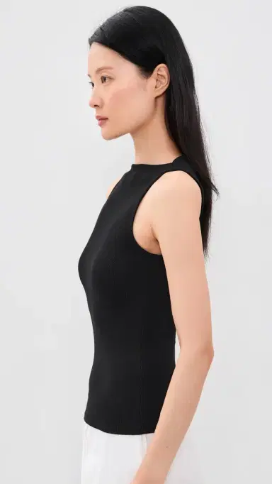 ENZA COSTA Ribbed Blouse Black | Thumbnail 4 ENZA COSTA Ribbed Blouse Black | Thumbnail 4