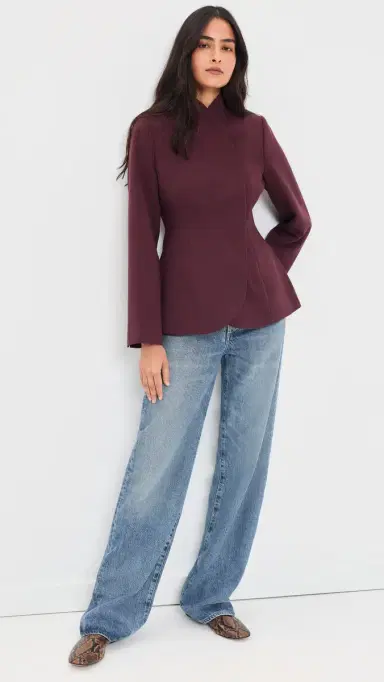 Aligne Daphne High Neck Jacket Plum | Thumbnail 5 Aligne Daphne High Neck Jacket Plum | Thumbnail 5