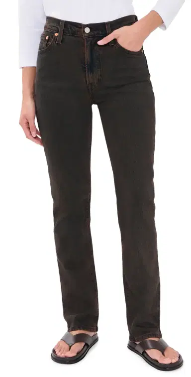 Levi's Ribcage Slim Jeans Over A Cup Srty | Thumbnail 1 Levi's Ribcage Slim Jeans Over A Cup Srty | Thumbnail 1