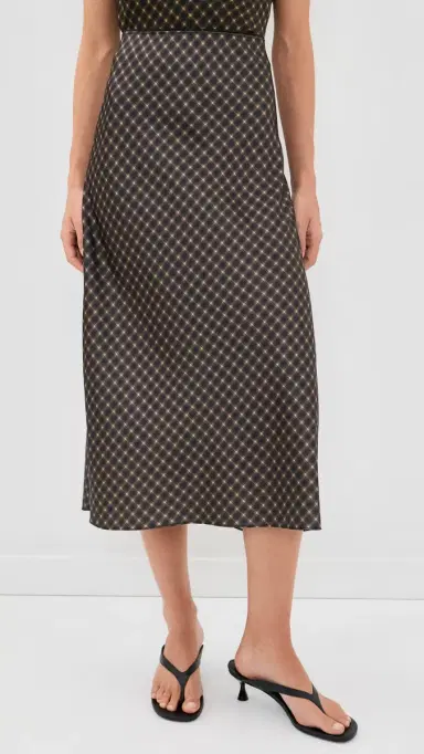 Vince Plaid Slip Skirt | Thumbnail 2 Vince Plaid Slip Skirt | Thumbnail 2