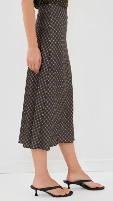 Vince Plaid Slip Skirt | Thumbnail 4 Vince Plaid Slip Skirt | Thumbnail 4