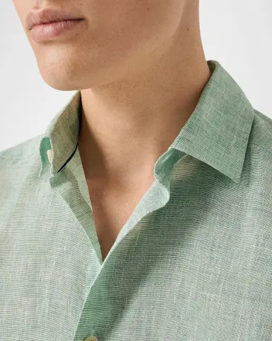 Eton Men's Linen Long-Sleeve Shirt | Thumbnail 4 Eton Men's Linen Long-Sleeve Shirt | Thumbnail 4