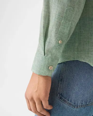 Eton Men's Linen Long-Sleeve Shirt | Thumbnail 8 Eton Men's Linen Long-Sleeve Shirt | Thumbnail 8