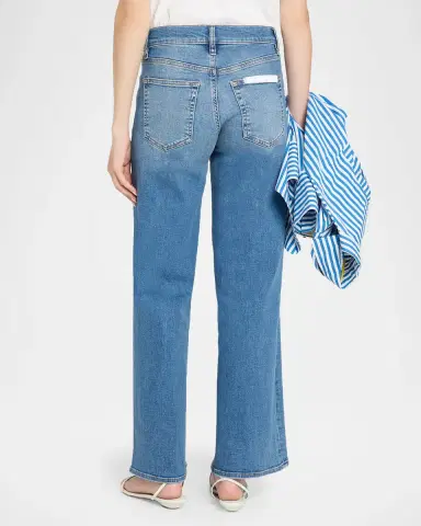 FRAME Le Slim Low-Rise Wide-Leg Jeans | Thumbnail 3 FRAME Le Slim Low-Rise Wide-Leg Jeans | Thumbnail 3