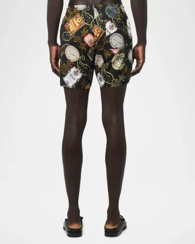 Rhude Men's Vin Bandana-Print Swim Trunks | Thumbnail 2 Rhude Men's Vin Bandana-Print Swim Trunks | Thumbnail 2
