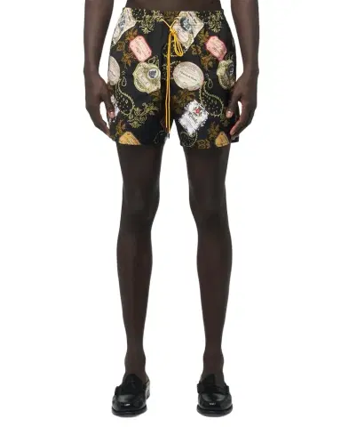 Rhude Men's Vin Bandana-Print Swim Trunks | Thumbnail 1 Rhude Men's Vin Bandana-Print Swim Trunks | Thumbnail 1