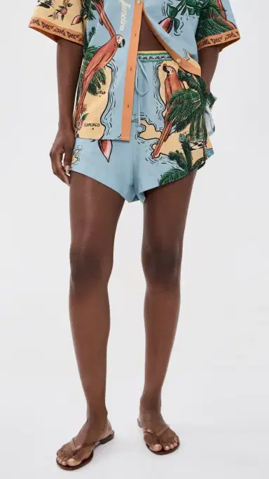 Farm Rio Beaches Path Shorts Beaches Path Multicolor | Thumbnail 2 Farm Rio Beaches Path Shorts Beaches Path Multicolor | Thumbnail 2