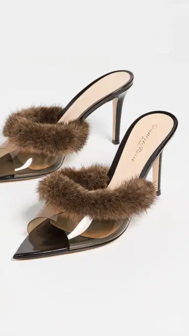 Gianvito Rossi Mink Stiletto Heels Brown/Brown/Moka | Thumbnail 5 Gianvito Rossi Mink Stiletto Heels Brown/Brown/Moka | Thumbnail 5