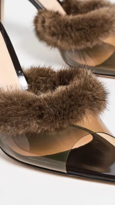 Gianvito Rossi Mink Stiletto Heels Brown/Brown/Moka | Thumbnail 6 Gianvito Rossi Mink Stiletto Heels Brown/Brown/Moka | Thumbnail 6