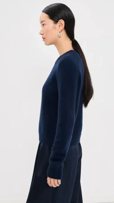 Sablyn Noa hrunken Cashmere Crew Sweater Midnight Navy | Thumbnail 4 Sablyn Noa hrunken Cashmere Crew Sweater Midnight Navy | Thumbnail 4