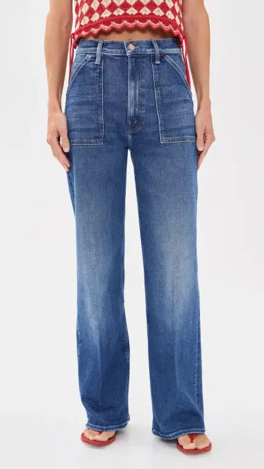 Mother Petite Lil Patch Maven Sneak Jeans | Thumbnail 2 Mother Petite Lil Patch Maven Sneak Jeans | Thumbnail 2