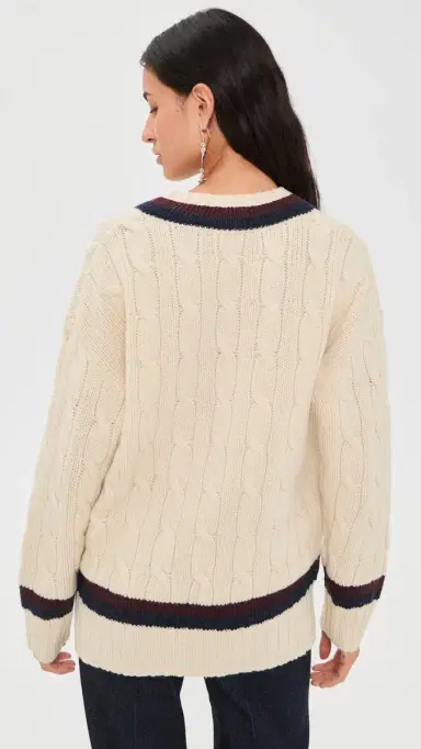 Zimmermann Valiant Cable Knit Sweater Natural | Thumbnail 3 Zimmermann Valiant Cable Knit Sweater Natural | Thumbnail 3