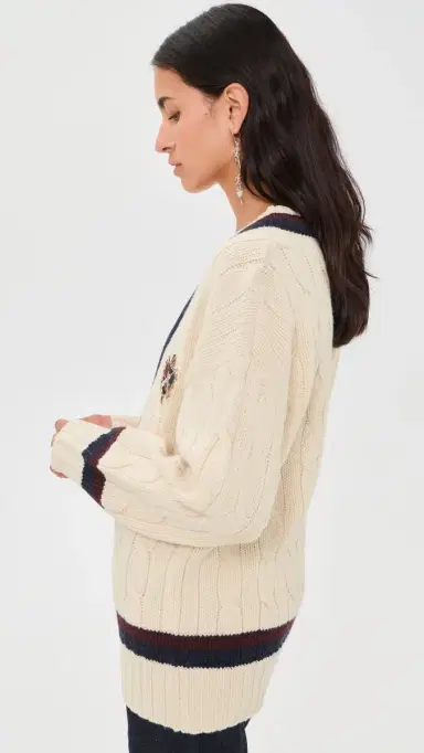 Zimmermann Valiant Cable Knit Sweater Natural | Thumbnail 4 Zimmermann Valiant Cable Knit Sweater Natural | Thumbnail 4
