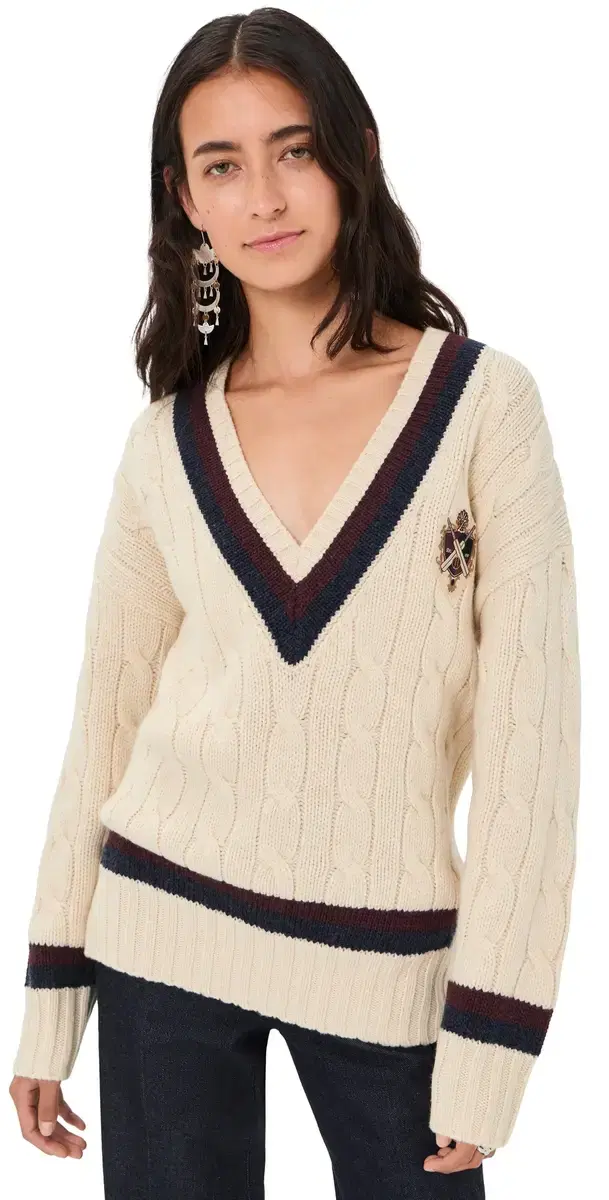 Valiant Cable Knit Sweater Natural Valiant Cable Knit Sweater Natural