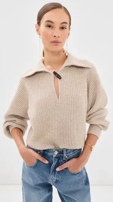 Isabel Marant Miranda Sweater Beige | Thumbnail 2 Isabel Marant Miranda Sweater Beige | Thumbnail 2