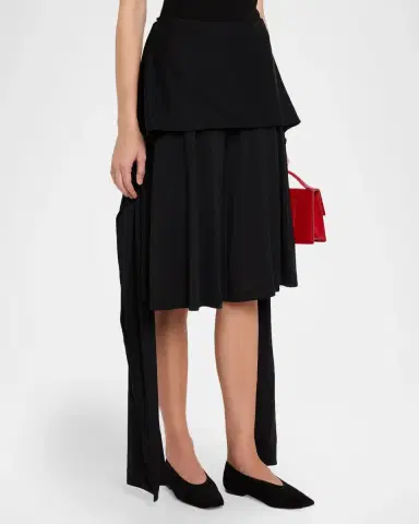 Toteme Tie Waist Jersey Culotte Pants | Thumbnail 4 Toteme Tie Waist Jersey Culotte Pants | Thumbnail 4