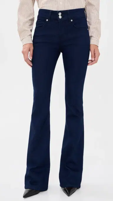 Veronica Beard Jean Beverly Skinny Flare Jeans Indigo Rinse | Thumbnail 2 Veronica Beard Jean Beverly Skinny Flare Jeans Indigo Rinse | Thumbnail 2