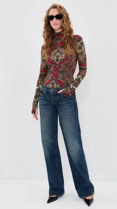Alice + Olivia Delaina Top bon voyage hibiscus multi | Thumbnail 5 Alice + Olivia Delaina Top bon voyage hibiscus multi | Thumbnail 5
