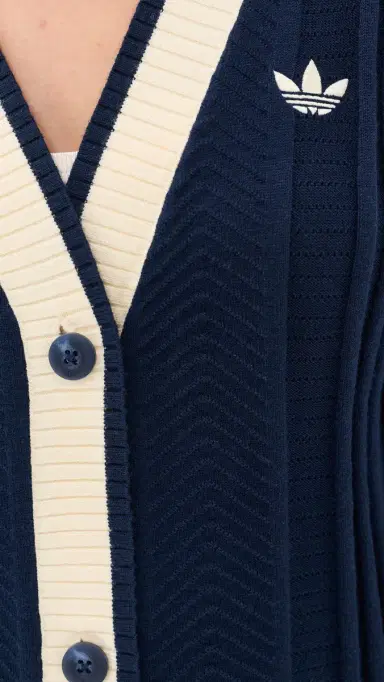 Adidas Cable Knit Cardigan Night Indigo | Thumbnail 6 Adidas Cable Knit Cardigan Night Indigo | Thumbnail 6