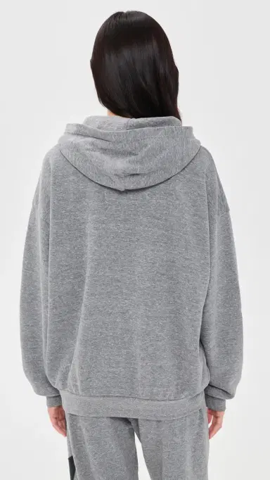 Aviator Nation Bolt titch Pullover Hoodie Heather Grey | Thumbnail 3 Aviator Nation Bolt titch Pullover Hoodie Heather Grey | Thumbnail 3