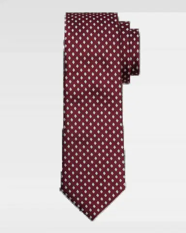 Emporio Armani Men's Geometric Box Silk Tie | Thumbnail 2 Emporio Armani Men's Geometric Box Silk Tie | Thumbnail 2