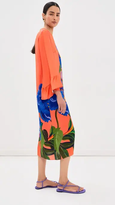 Borgo de Nor Celeste Dress Floral Candy P. Ment | Thumbnail 4 Borgo de Nor Celeste Dress Floral Candy P. Ment | Thumbnail 4
