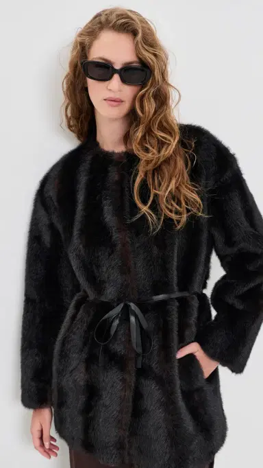 Velvet armont Faux Fur Jacket ahogany | Thumbnail 2 Velvet armont Faux Fur Jacket ahogany | Thumbnail 2