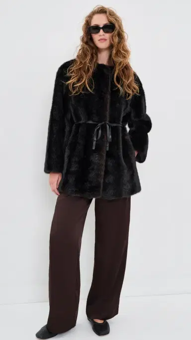 Velvet armont Faux Fur Jacket ahogany | Thumbnail 5 Velvet armont Faux Fur Jacket ahogany | Thumbnail 5