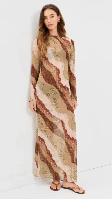 LIONESS Pacific Maxi Dress Vintage Floral | Thumbnail 2 LIONESS Pacific Maxi Dress Vintage Floral | Thumbnail 2