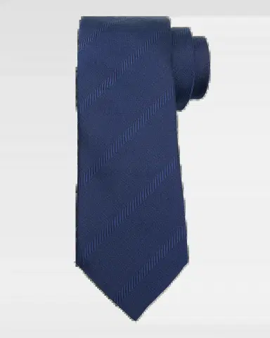 Brunello Cucinelli Men's Regimental Stripe Silk Tie | Thumbnail 2 Brunello Cucinelli Men's Regimental Stripe Silk Tie | Thumbnail 2