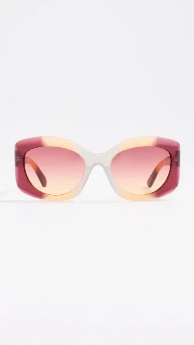 Pucci Butterfly Sunglasses Burgundy/Orange/Rose One Size | Thumbnail 2 Pucci Butterfly Sunglasses Burgundy/Orange/Rose One Size | Thumbnail 2
