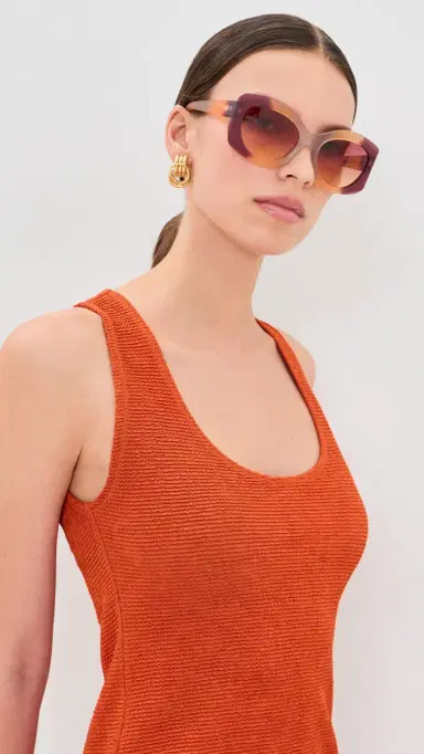 Pucci Butterfly Sunglasses Burgundy/Orange/Rose One Size | Thumbnail 3 Pucci Butterfly Sunglasses Burgundy/Orange/Rose One Size | Thumbnail 3