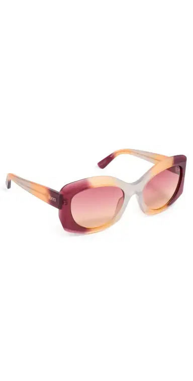 Pucci Butterfly Sunglasses Burgundy/Orange/Rose One Size | Thumbnail 1 Pucci Butterfly Sunglasses Burgundy/Orange/Rose One Size | Thumbnail 1