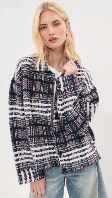 LE BOP Faye hacket Navy Plaid | Thumbnail 2 LE BOP Faye hacket Navy Plaid | Thumbnail 2