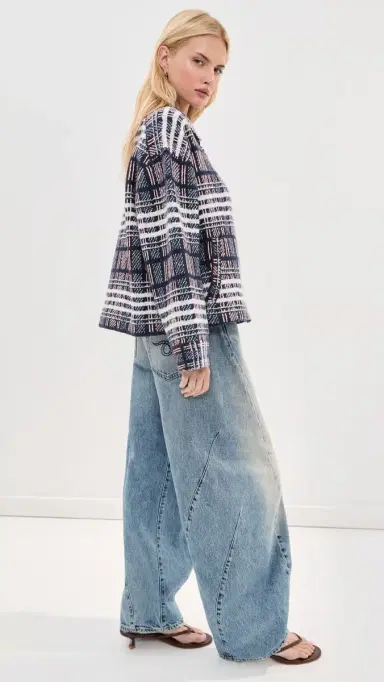LE BOP Faye hacket Navy Plaid | Thumbnail 4 LE BOP Faye hacket Navy Plaid | Thumbnail 4