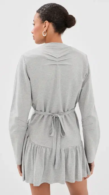 The Attico Jersey Mini dress Melange Grey | Thumbnail 4 The Attico Jersey Mini dress Melange Grey | Thumbnail 4