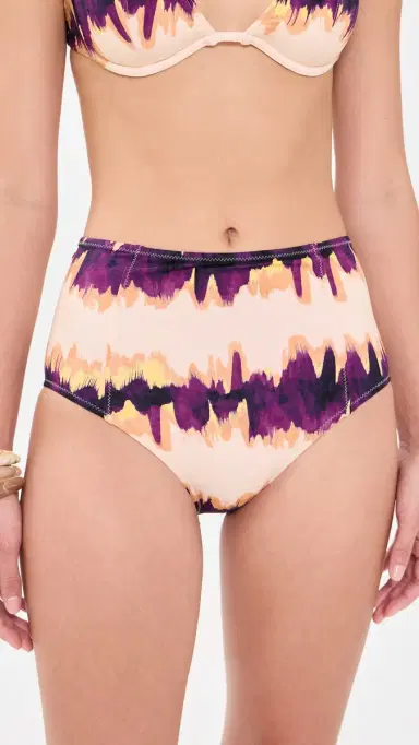 Ulla Johnson Zahara High Waisted Bikini Bottoms Quarry M | Thumbnail 2 Ulla Johnson Zahara High Waisted Bikini Bottoms Quarry M | Thumbnail 2