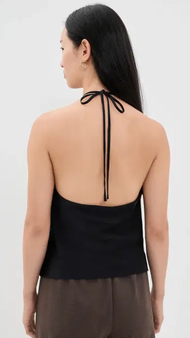 DONNI. The ilk Halter Top Jet | Thumbnail 3 DONNI. The ilk Halter Top Jet | Thumbnail 3