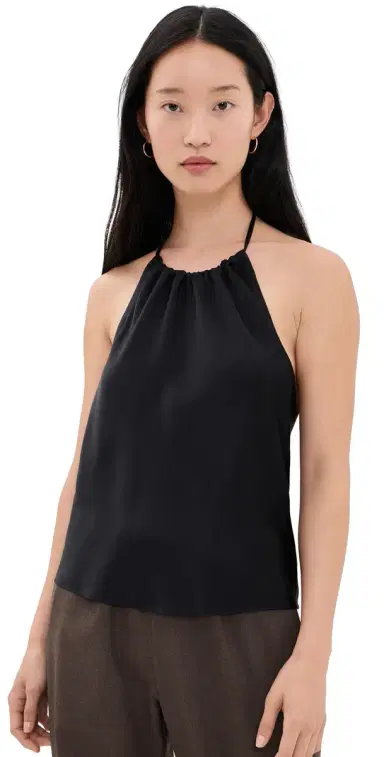 DONNI. The ilk Halter Top Jet | Thumbnail 1 DONNI. The ilk Halter Top Jet | Thumbnail 1