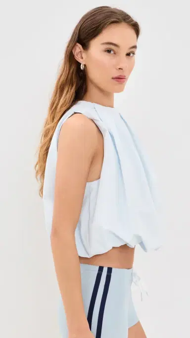 LIONESS Beverly Bubble Top Soft Blue | Thumbnail 4 LIONESS Beverly Bubble Top Soft Blue | Thumbnail 4