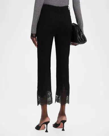 Generation Love Bellatrix Straight Cropped Lace-Trim Jeans | Thumbnail 3 Generation Love Bellatrix Straight Cropped Lace-Trim Jeans | Thumbnail 3