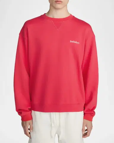 Frame x Sotheby's Cotton Crewneck Sweatshirt | Thumbnail 4 Frame x Sotheby's Cotton Crewneck Sweatshirt | Thumbnail 4