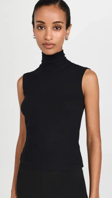 LESET auren Sleeveless Turtleneck Black | Thumbnail 2 LESET auren Sleeveless Turtleneck Black | Thumbnail 2