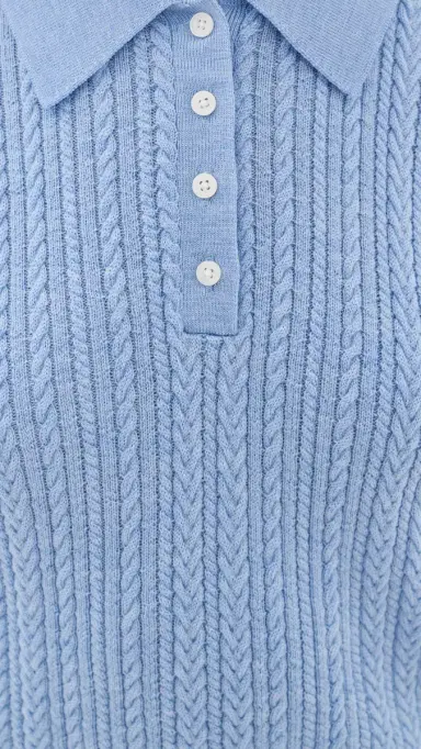 Good American The Micro Cable Polo ky | Thumbnail 6 Good American The Micro Cable Polo ky | Thumbnail 6