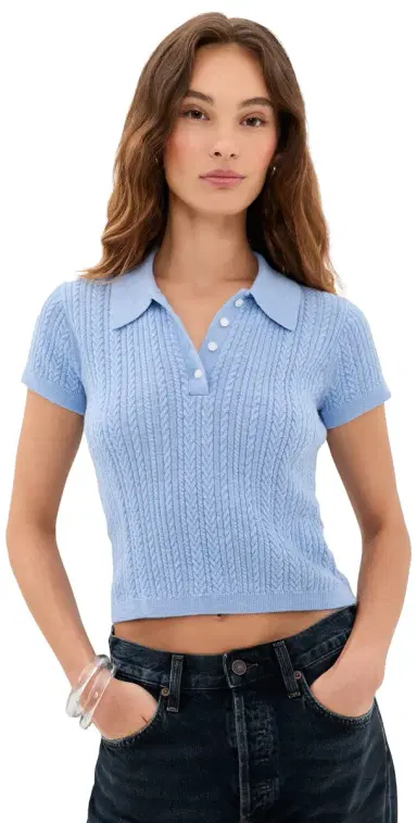Good American The Micro Cable Polo ky | Thumbnail 1 Good American The Micro Cable Polo ky | Thumbnail 1