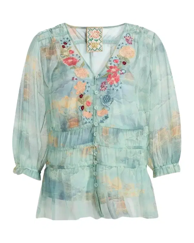 Mazzy Enrika Embroidered Blouse Mazzy Enrika Embroidered Blouse
