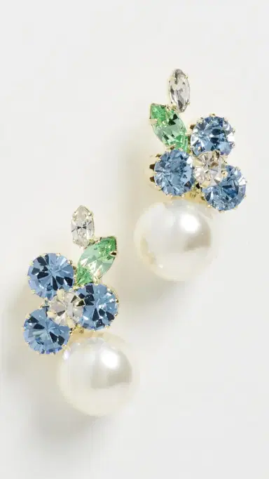 Jennifer Behr Vivi Earrings Bluebell One Size | Thumbnail 2 Jennifer Behr Vivi Earrings Bluebell One Size | Thumbnail 2