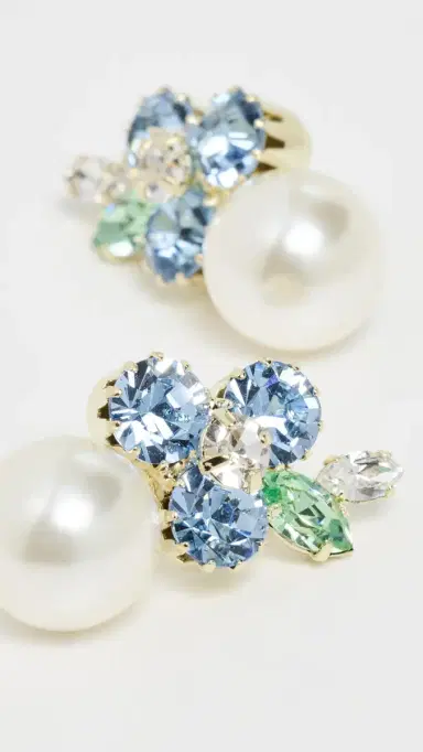 Jennifer Behr Vivi Earrings Bluebell One Size | Thumbnail 4 Jennifer Behr Vivi Earrings Bluebell One Size | Thumbnail 4
